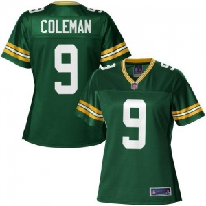 Pro Line Women's Green Bay Packers B.J. Coleman Team Color Jerse