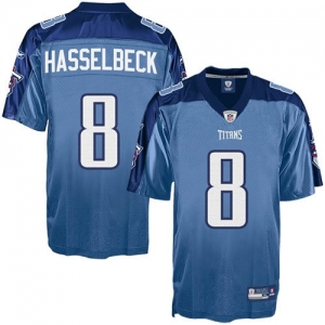 Reebok Matt Hasselbeck Tennessee Titans Authentic Jersey - Light