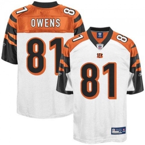 Reebok Terrell Owens Cincinnati Bengals Replica Jersey - White