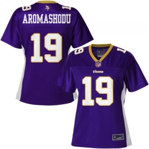 Pro Line Women's Minnesota Vikings Devin Aromashodu Team Color J