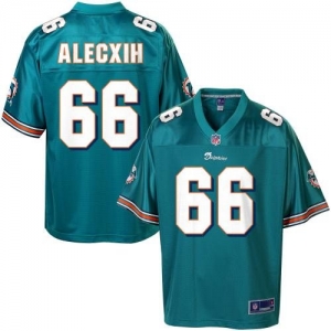 Pro Line Men's Miami Dolphins Chas Alecxih Team Color Jersey