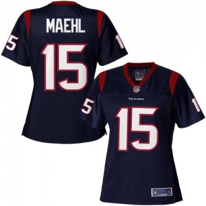 Pro Line Women's Houston Texans Jeff Maehl Team Color Jersey