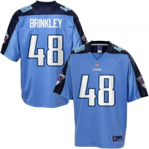 Pro Line Men's Tennessee Titans Beau Brinkley Team Color Jersey