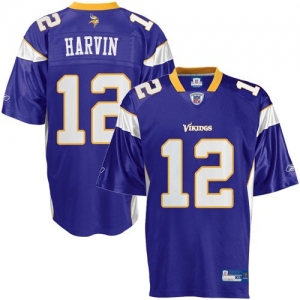 Reebok NFL Equipment Minnesota Vikings #12 Percy Harvin Purple R