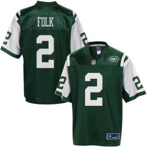 Pro Line Men's New York Jets Nick Folk Team Color Jersey