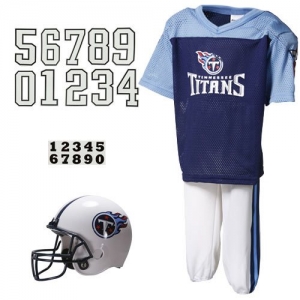 Tennessee Titans Youth Navy Blue Deluxe Team Uniform Set