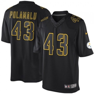 Nike Troy Polamalu Pittsburgh Steelers Youth Impact Jersey - Bla