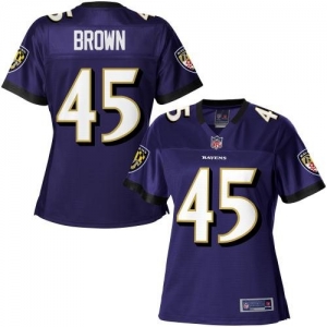 Pro Line Women's Baltimore Ravens Omar Brown Team Color Jersey