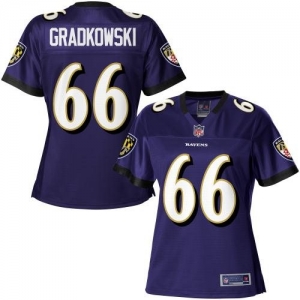 Pro Line Women's Baltimore Ravens Gino Gradkowski Team Color Jer