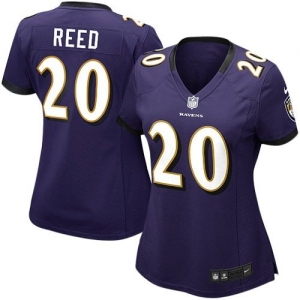 Nike Ed Reed Baltimore Ravens Ladies Game Jersey - Purple