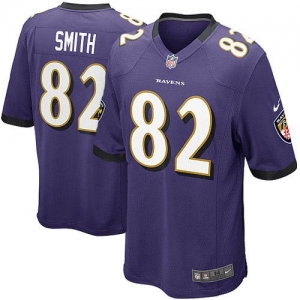 Nike Torrey Smith Baltimore Ravens Youth Game Jersey - Purple