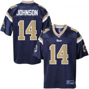 Pro Line Men's St. Louis Rams Nick Johnson Team Color Jersey