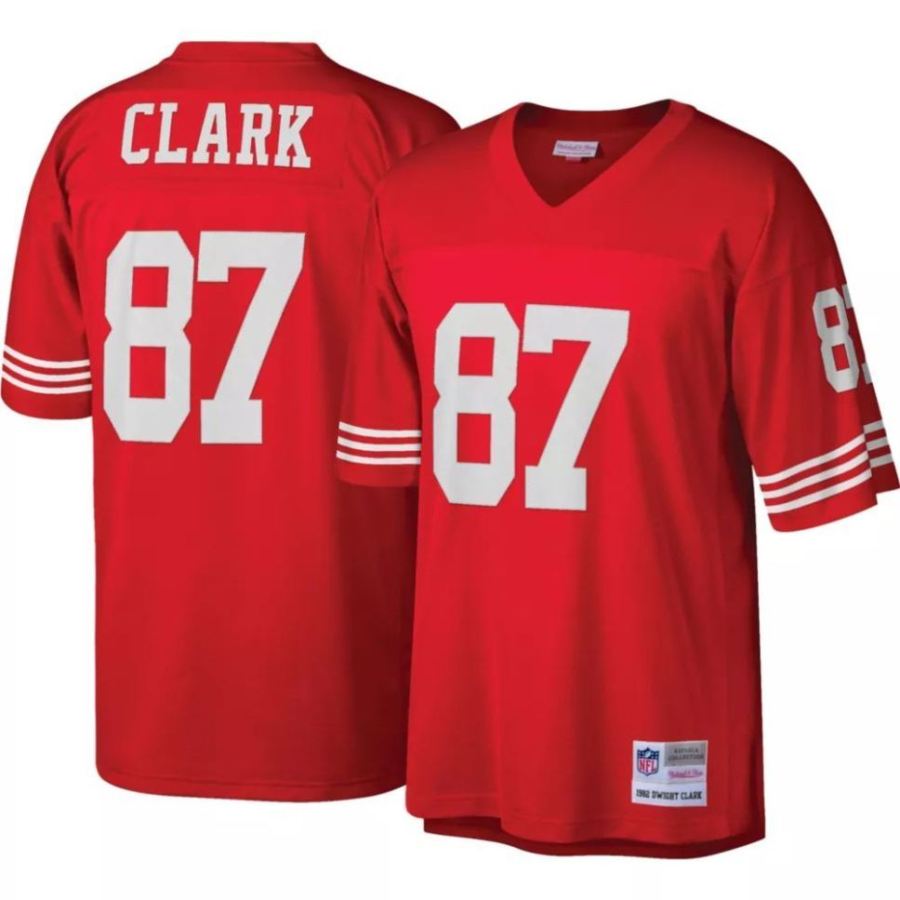 Mitchell & Ness Men's San Francisco 49ers Dwight Clark #87 Red 1