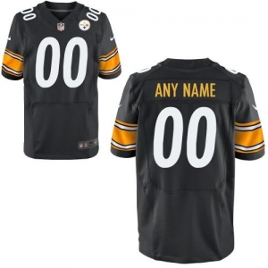 Nike Pittsburgh Steelers Customized Elite Jersey - Black