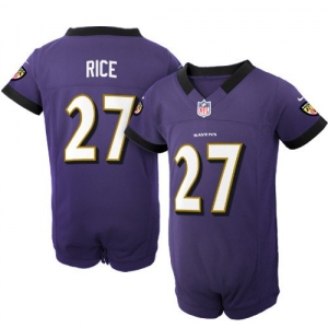 Nike Ray Rice Baltimore Ravens Newborn Game Romper Jersey - Purp