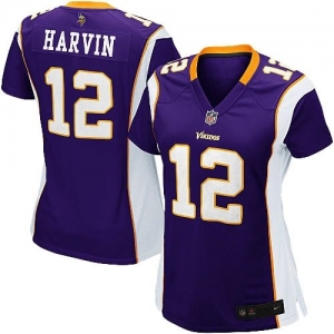 Nike Percy Harvin Minnesota Vikings Ladies Game Jersey - Purple