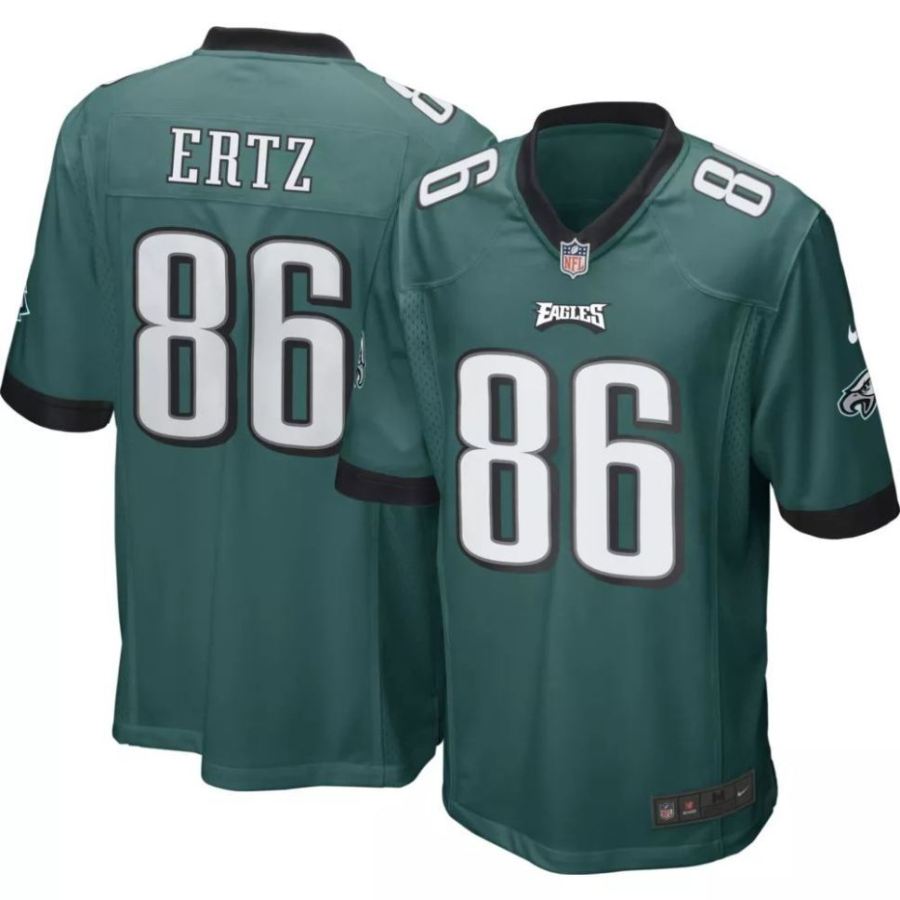 Nike Men's Philadelphia Eagles Zach Ertz #86 Green Game Jersey