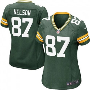 Nike Jordy Nelson Green Bay Packers Youth Girls Game Jersey - Gr