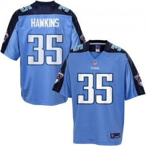 Pro Line Men's Tennessee Titans Chris Hawkins Team Color Jersey