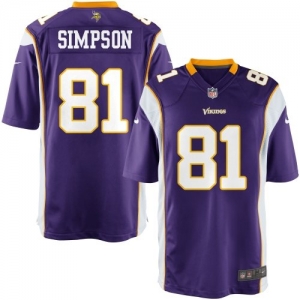 Nike Youth Minnesota Vikings Jerome Simpson Team Color Game Jers