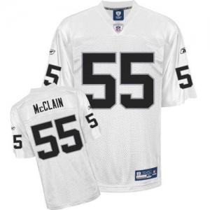 Reebok Oakland Raiders Rolando McClain Replica White Jersey