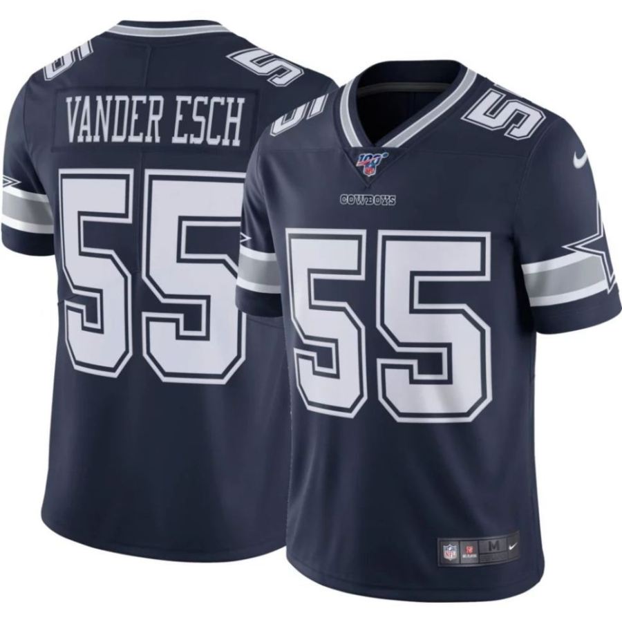 Nike Men's Dallas Cowboys Leighton Vander Esch #55 100th Navy Li