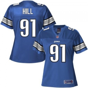 Pro Line Women's Detroit Lions Sammie Hill Team Color Jersey