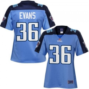 Pro Line Women's Tennessee Titans Darren Evans Team Color Jersey