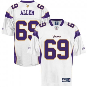 Reebok Jared Allen Minnesota Vikings Youth Replica Jersey - Whit