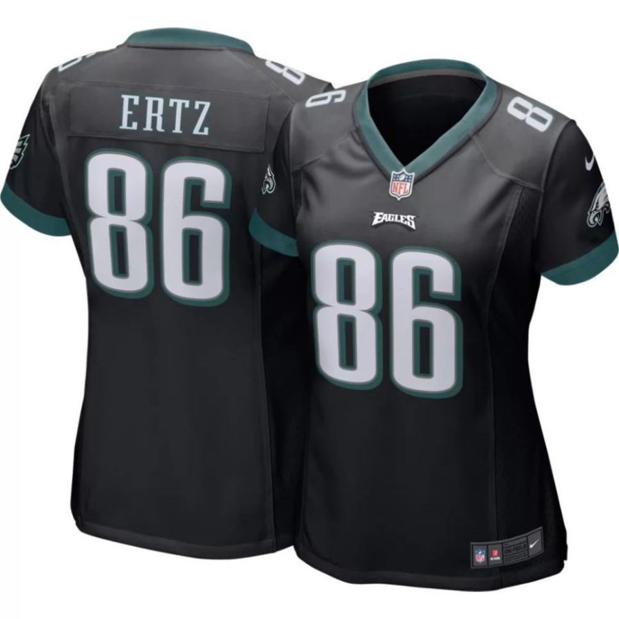 Nike Women's Philadelphia Eagles Zach Ertz #86 Black Game Jersey