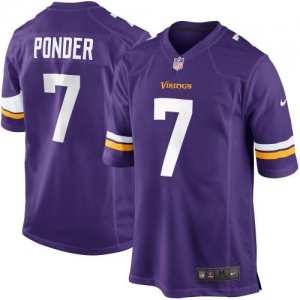 Nike Christian Ponder Minnesota Vikings New 2013 Game Jersey - P