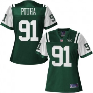 Pro Line Women's New York Jets Sione Pouha Team Color Jersey