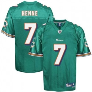 Reebok Chad Henne Miami Dolphins Premier Tackle Twill Jersey - A