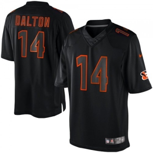 Nike Andy Dalton Cincinnati Bengals Impact Twill Jersey - Black