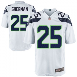 Nike Richard Sherman Seattle Seahawks Youth Game Jersey - White