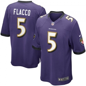 Nike Joe Flacco Baltimore Ravens Game Jersey - Purple