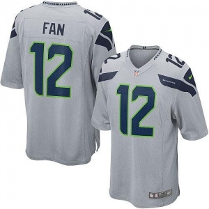 Nike Seattle Seahawks Youth 12th Fan Game Jersey - Gray