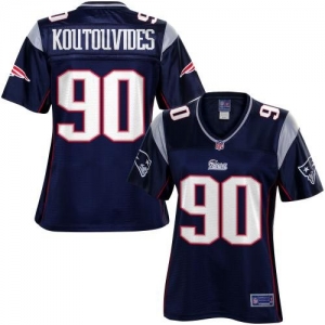 Pro Line Women's New England Patriots Niko Koutouvides Team Colo