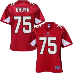 Pro Line Women's Arizona Cardinals Levi Brown Team Color Jersey