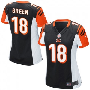 Nike A.J. Green Cincinnati Bengals Youth Girls Game Jersey - Bla