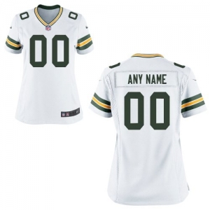 Nike Women's Green Bay Packers Customized White Game Jersey