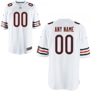 Nike Men's Chicago Bears Customized White Game Jersey