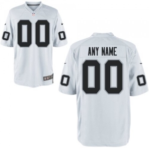 Nike Men's Oakland Raiders Customized White Game Jersey