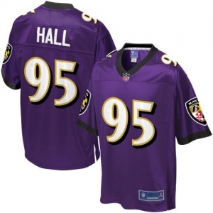 Pro Line Men's Baltimore Ravens Bryan Hall Team Color Jersey