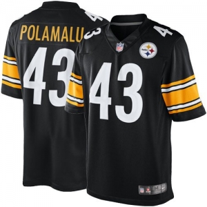 Nike Troy Polamalu Pittsburgh Steelers The Limited Jersey - Blac