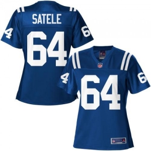 Pro Line Women's Indianapolis Colts Samson Satele Team Color Jer