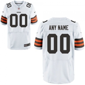 Nike Cleveland Browns Customized Elite Jersey - White