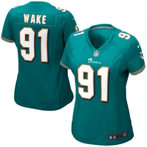 Nike Cameron Wake Miami Dolphins Women's Game Jersey - Aqua