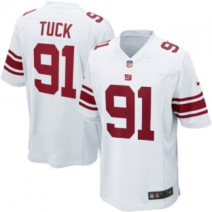 Nike Justin Tuck New York Giants Youth Game Jersey - White