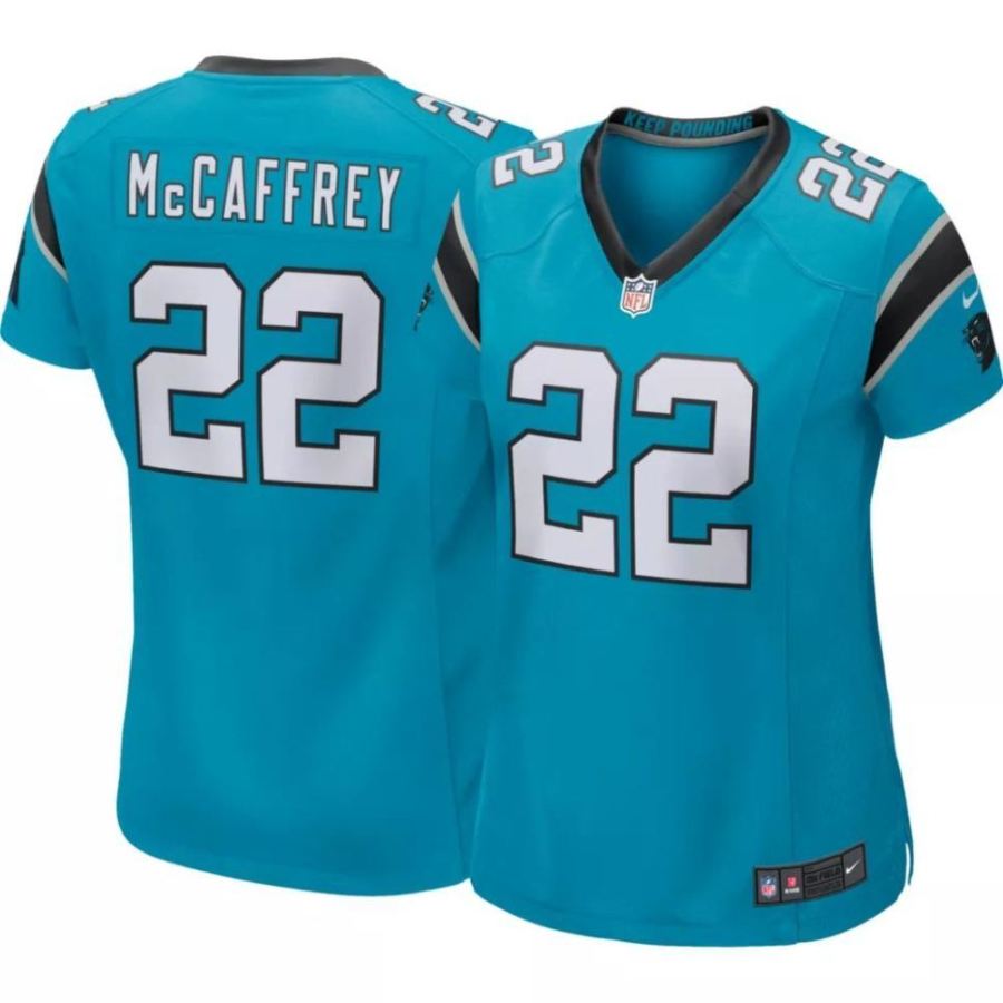 Nike Women's Carolina Panthers Christian McCaffrey #22 Blue Game